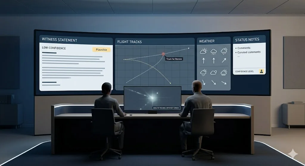 Overview image for Who Checks the AI UFO Verdict? | UFO Case AI